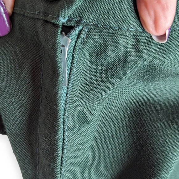 Vintage Cadette Girl Scout Dark Green Skirt - Picture 7 of 10